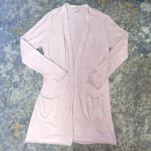 Barefoot dreams light pink cardigan